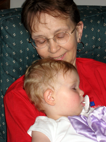 a nap with Gma 